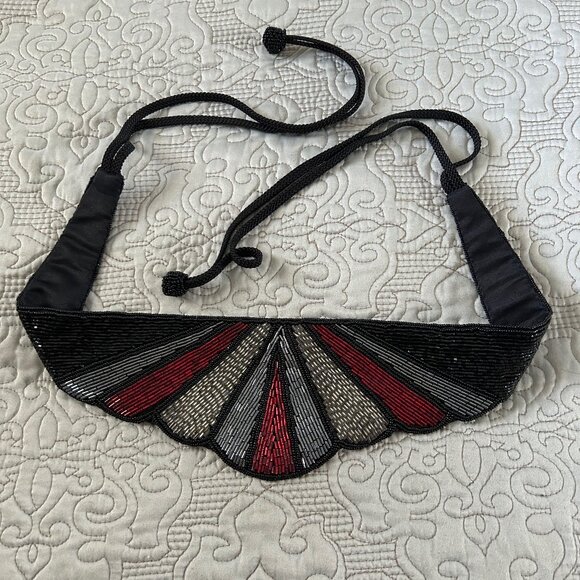 Ladies Vintage Sequined Belt - Ties in the back - Picture 1 of 4